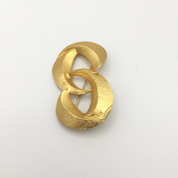 Broche Fantaisie Dolce Vita - Ambré / Métal Doré - Occasion