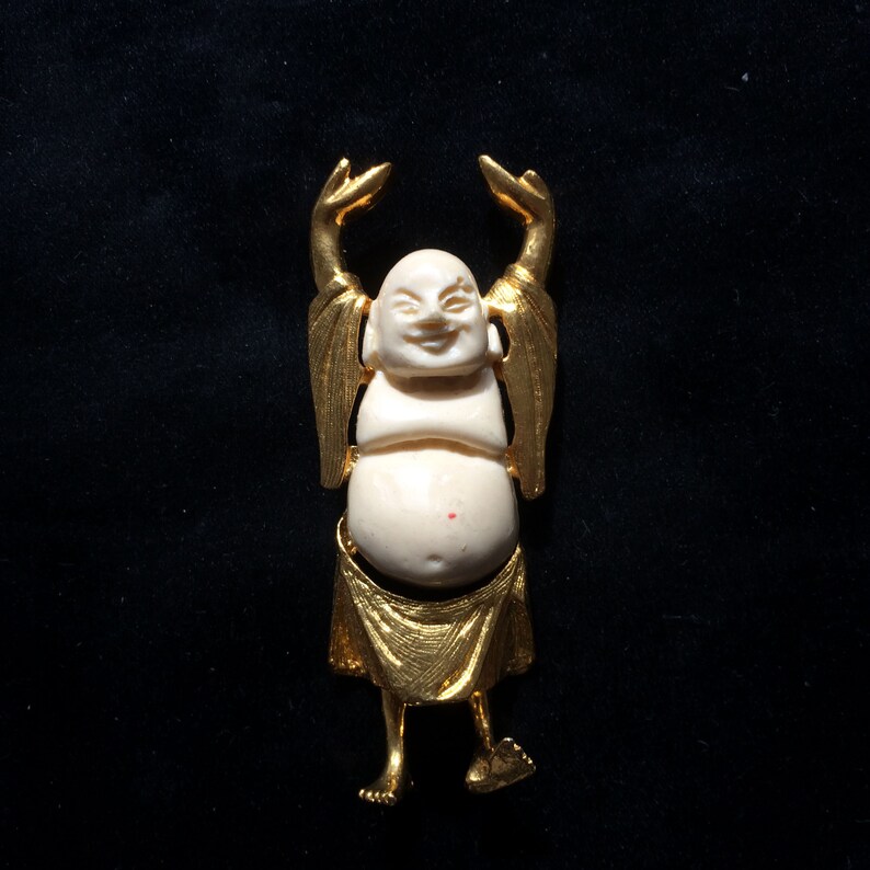 CHINESE Buddha of Luck signed dag DAVID GRAU in 2 colors to choose from