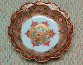 Japanese Imari Arita porcelain bowl Aoki kiln Dragon Ho-o bird design 19thC sign