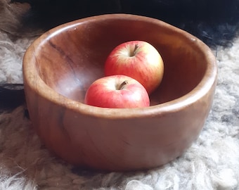stunning wood bowl, lovely patina, wooden fruit bowl, treen collector, lovely smooth wood bowl, interior designer, home decor, wood lover