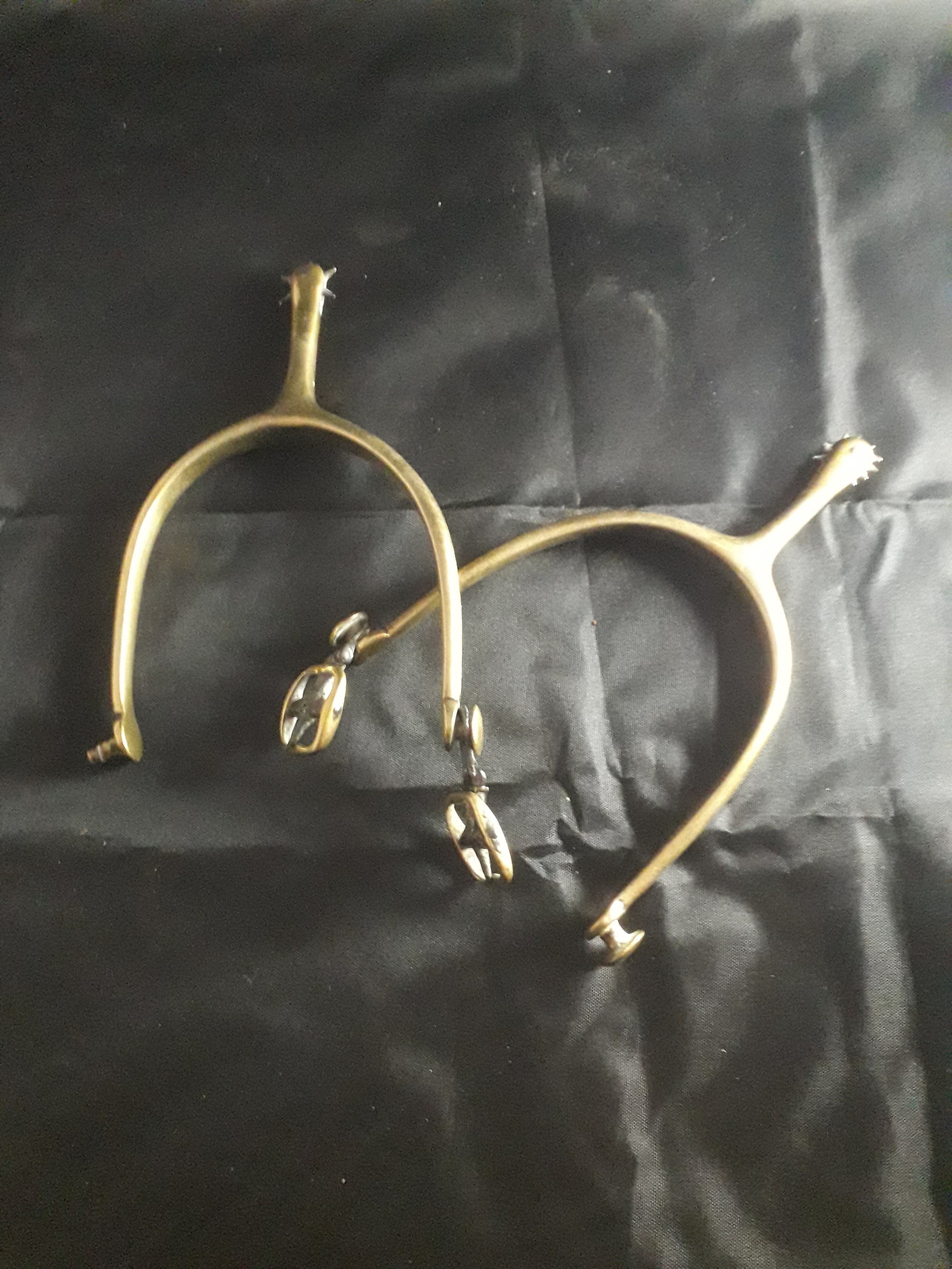 Antique Brasss Spurs, Military Spurs, 18th Century Brass Spurs
