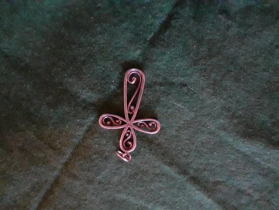 solid silver vintage cross, vintage silver cross,… - image 2