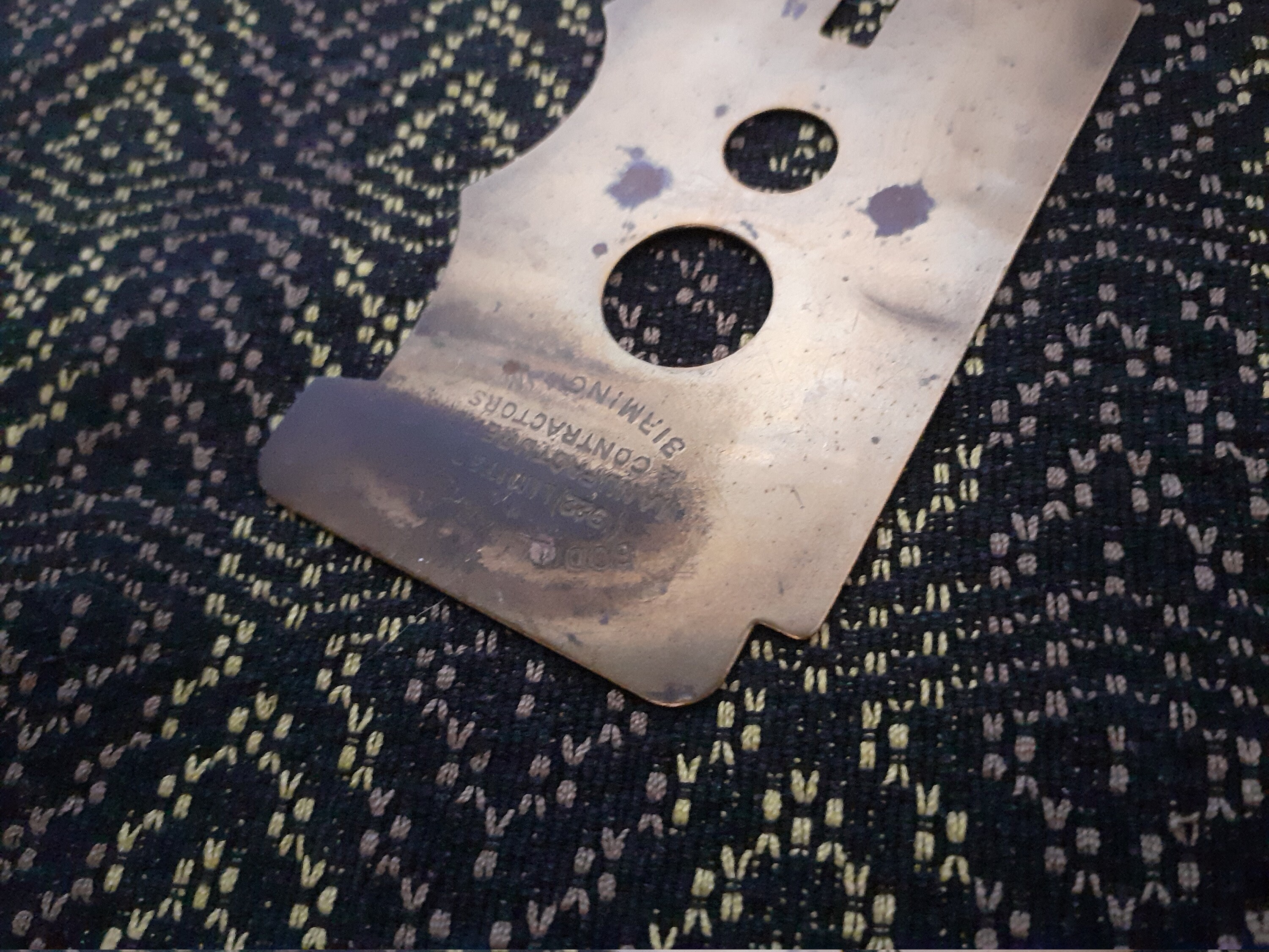 Military Brass Button Cleaner, Army Brass Button Cleaner, Collectable