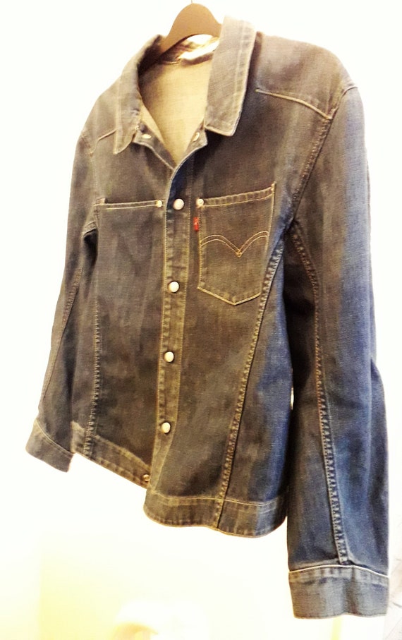 levi blue cord jacket