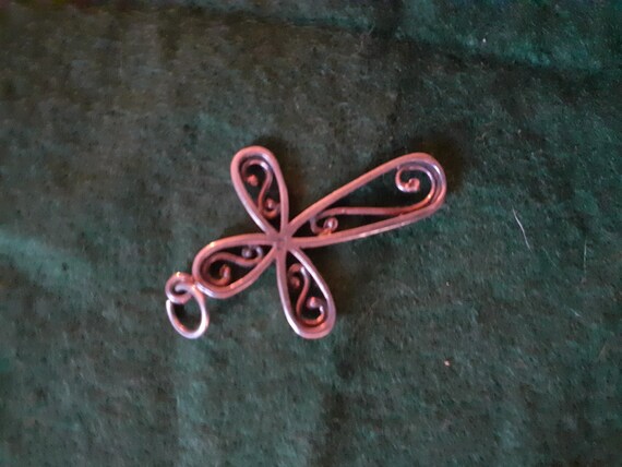 solid silver vintage cross, vintage silver cross,… - image 4