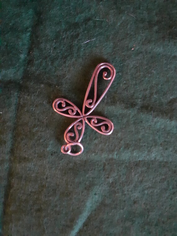 solid silver vintage cross, vintage silver cross,… - image 3