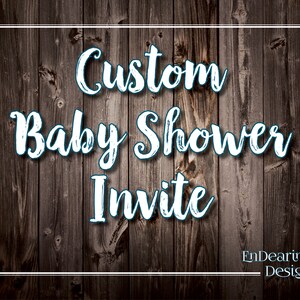 Invitación personalizada de la fiesta de bienvenida al bebé - 5x7 - Invitación de la fiesta de bienvenida al bebé de niño o niña