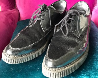 Robot X George Cox Made in England Blue Creepers Size 7    Etsy UK