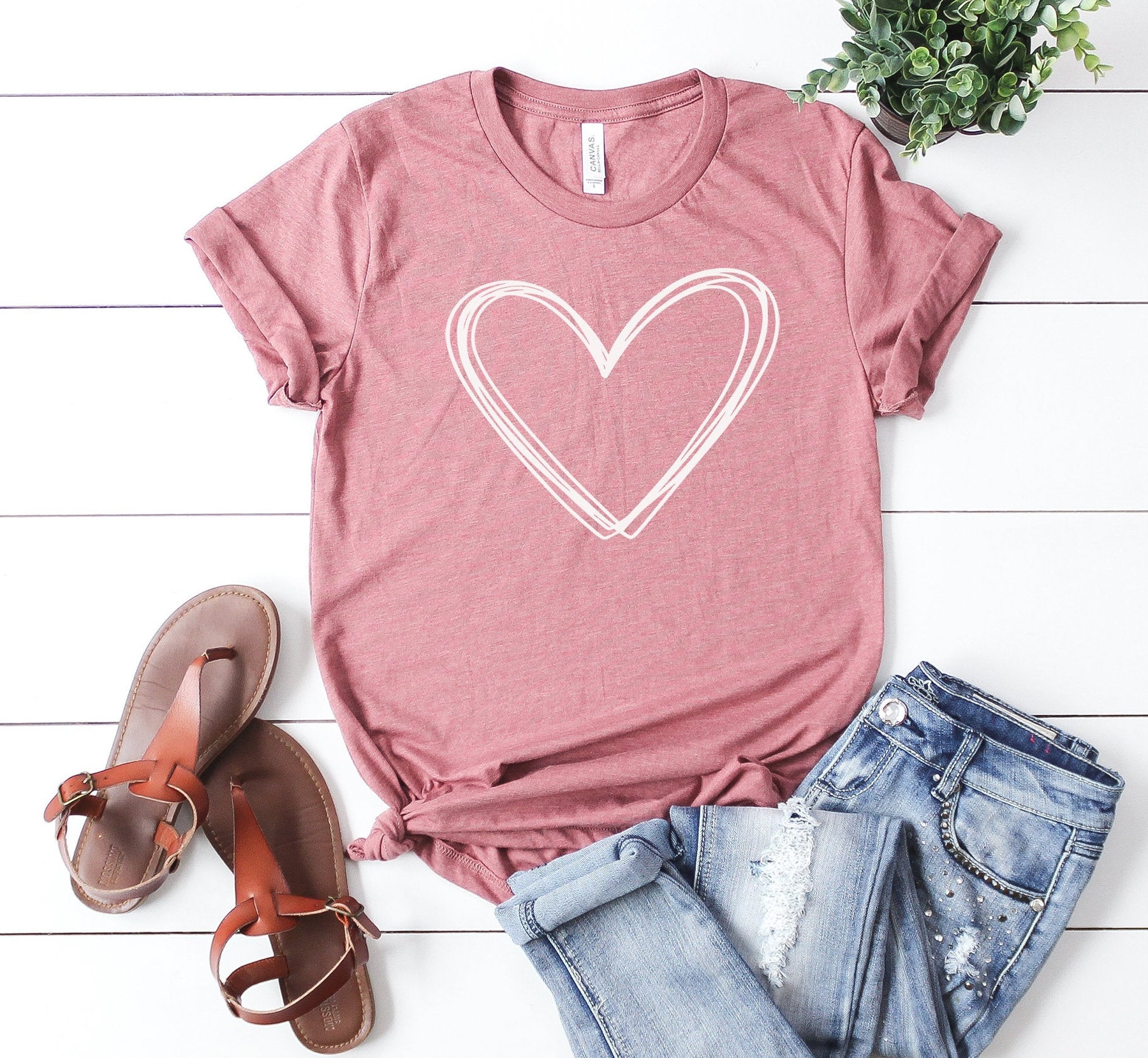 Scribble Heart Shirt / Heart Shirt / Valentines Day Shirt / Etsy