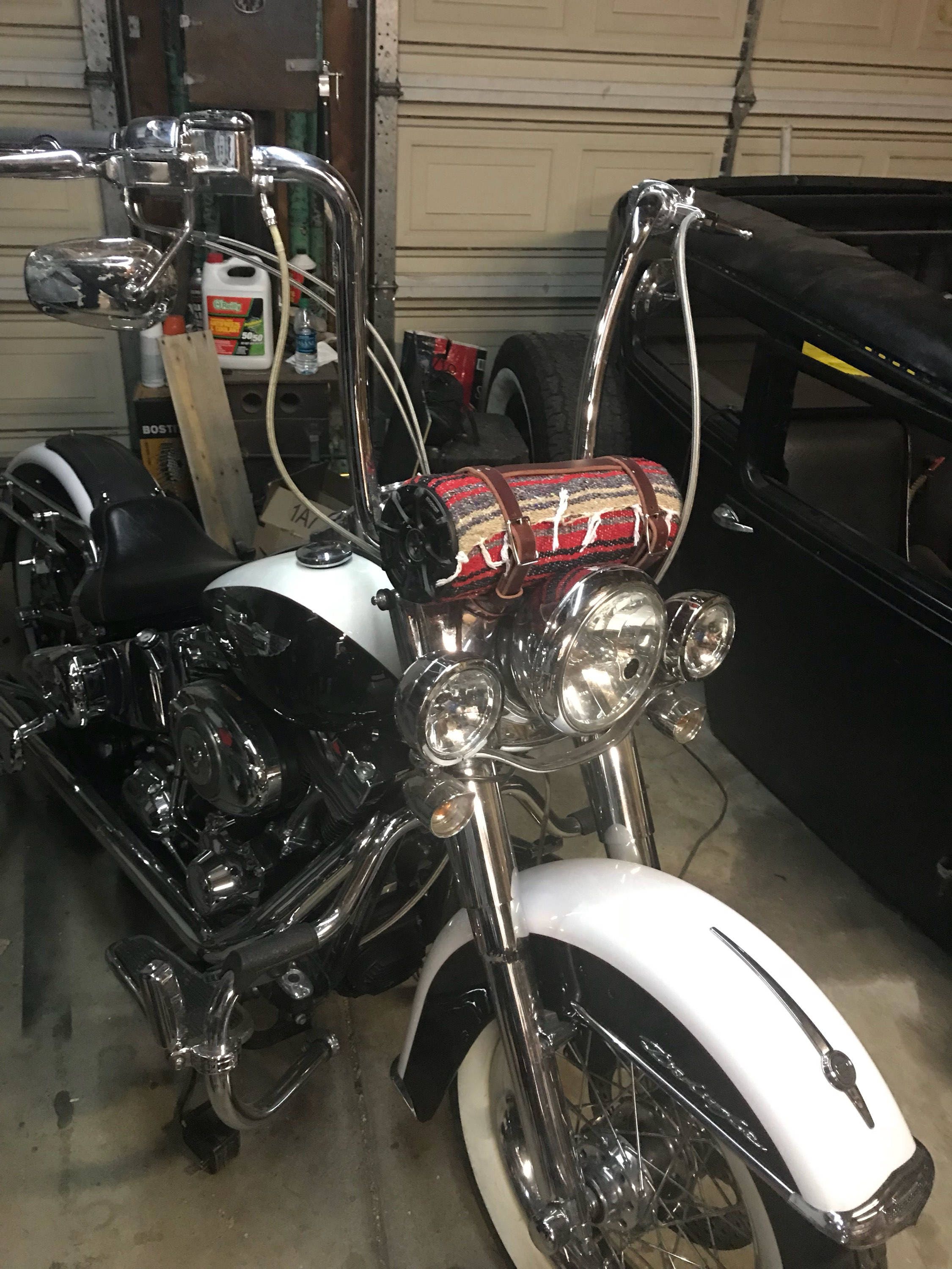 Motorcycle Blanket Roll Speaker Brass Knuckle Beats Etsy Canada