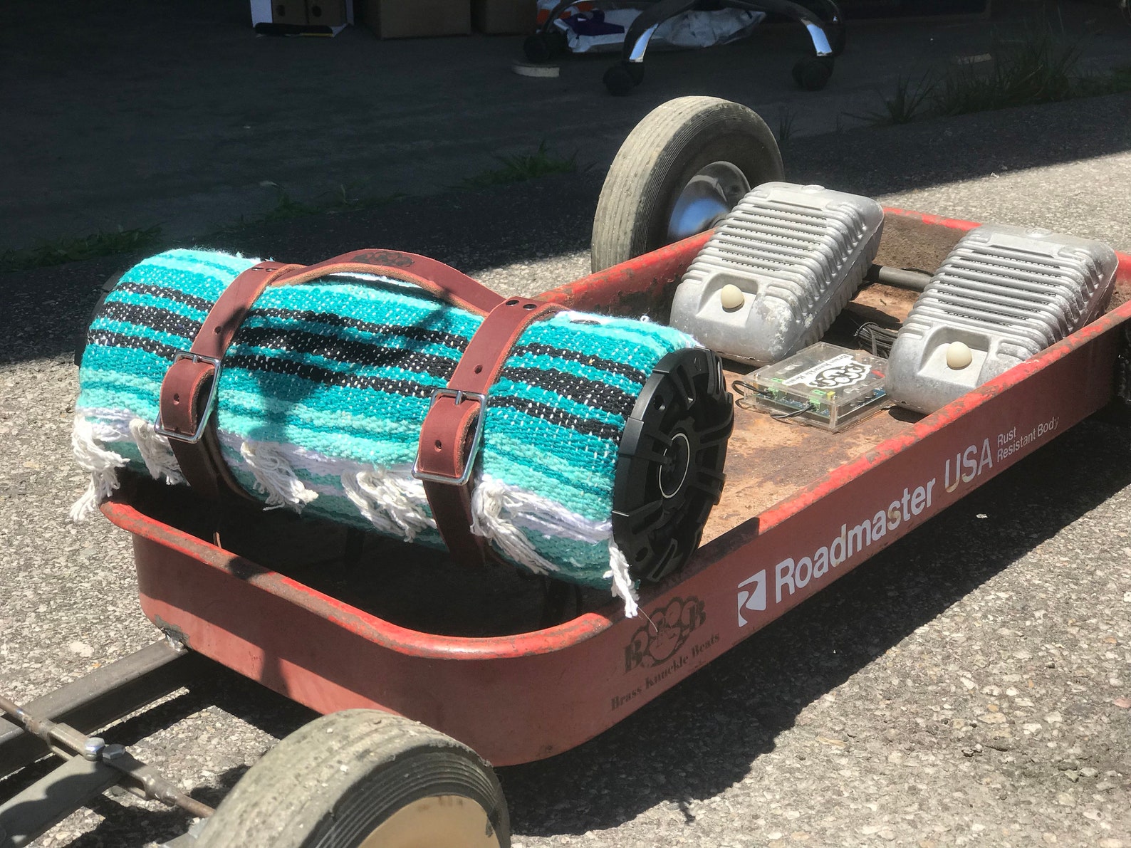 Motorcycle blanket roll speaker Brass knuckle beats Etsy