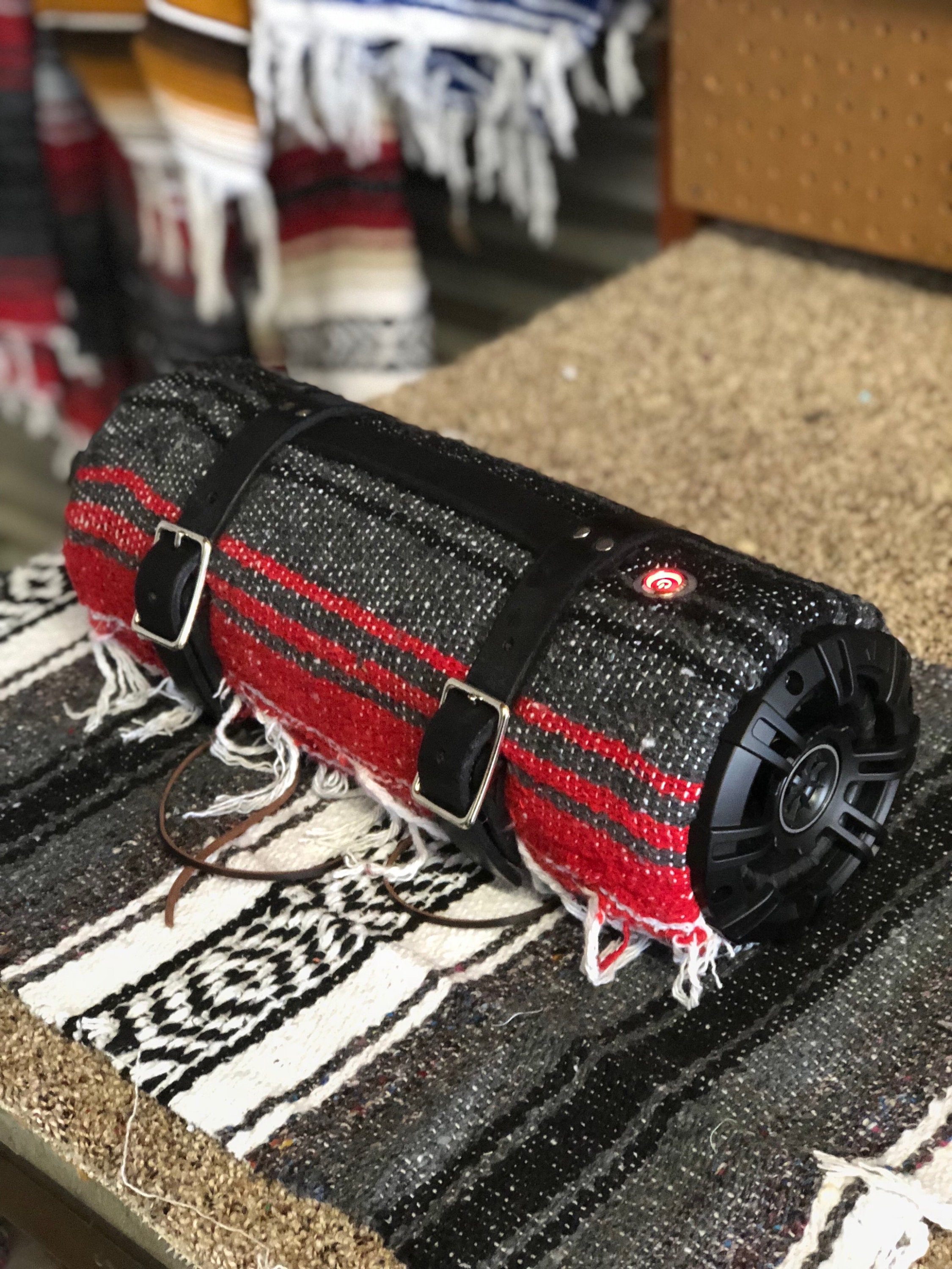 Motorcycle blanket roll speaker Brass knuckle beats | Etsy