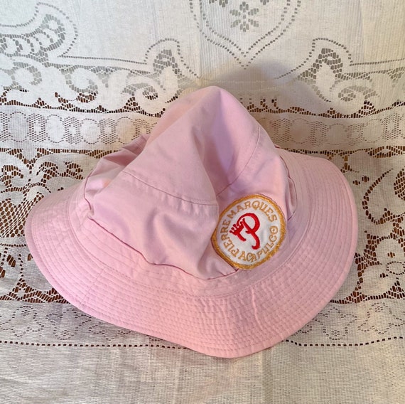 Vintage Pink Golf Bucket Hat - Etsy