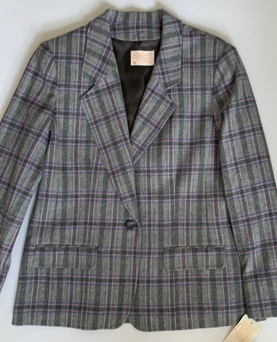 Pendleton Purple Wool Blazer