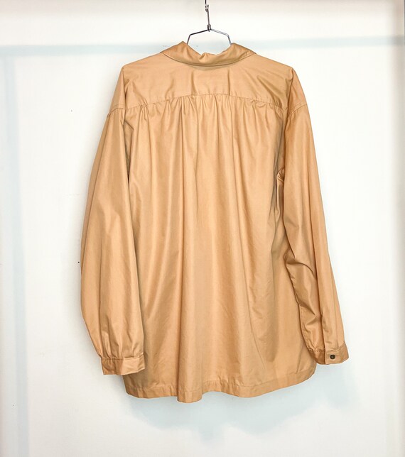 vintage 80s yves saint laurent ysl shirt beige xl… - image 2