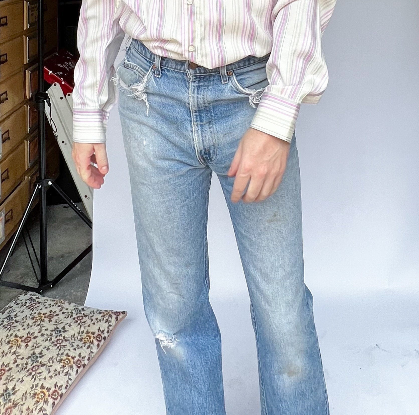 90´sビンテージ古着!Levi´s M92 グランジデニム スリムストレート