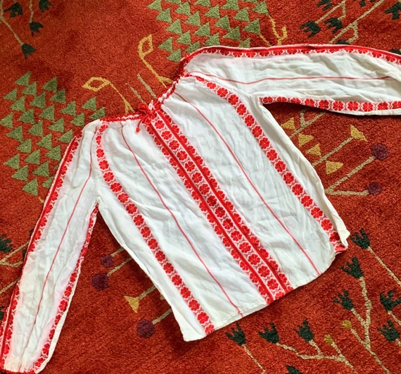 1970s Romanian Folk Blouse