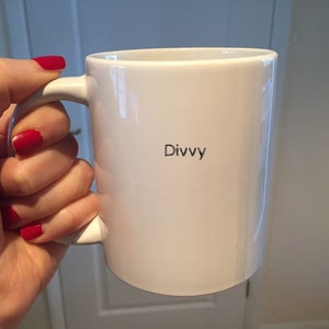 Funny Scouse Dialects Mug - Personalised Liverpudlian Coffee Cup – Divvy- Unique Gift for Him or Her- scouse slang mug- funny football gift