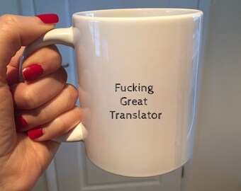 Translator Mug, Interpreter Gift, Language Translator, Coffee Cup, Thank You mug, new job gift, Language Teacher, Translation Gift,