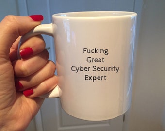 Cyber Security Mug, Cyber Security Expert, Coffee Cup, Colleagues Birthday, Security Agent, Online Cyber, Coworker Mug, Work Friend Gift,