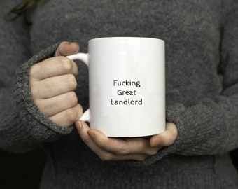 Landlord Mug,Landlord Gift,Coffee Cup,Gift for Landlord,Pub Owner,Publican,Gift For Men and Women,Birthday Present,Fucking Great Landlord