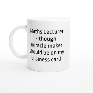 Taza de regalo para profesor de matemáticas, divertida taza para profesor de matemáticas, taza con definición, título del trabajo, regalo para profesor de matemáticas, regalos