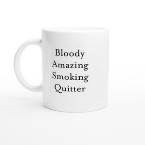 禁煙マグカップ、禁煙ギフト、誕生日おもしろマグカップ、よくやったタバコのプレゼント、カスタムコーヒーカップ、手作りの陶器マグ