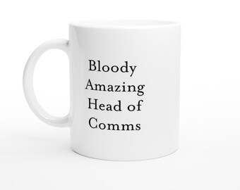 Head of Communications Mug Boss Gifts, Head of Comms Gift, Work Colleague Gift, Coworker Gifts, Comms Manager custom coffee cup, Presents