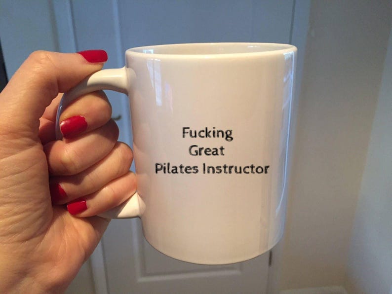 Mok Pilates-instructeur: grappig cadeau, handgemaakt keramiek afbeelding 1