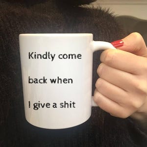 Grappige koffiemok: onbeleefd cadeau keramische mok