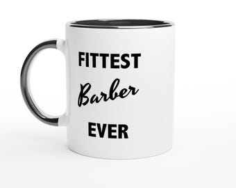 Funny Barber Mug, Handmade Ceramic Cup
