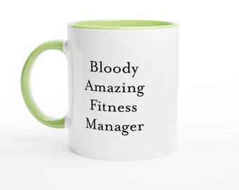 Fitness Manager Mug Funny Gym Gift Idea for Personal Trainers Workout Coordinators Health Club Staff and Fitness Professionals Coffee Cup