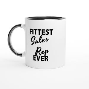 Fittest Ever Sales Rep Mug, Funny Sales Rep Mug, Funny Gift for Sales Rep, World&#39;s Best Sales Rep, Gifts for Sales Reps, Gifts for Men