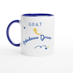 Greatest Ambulance Driver of All Time Mug – Custom Coffee Cup Gift for EMT or Paramedic, Funny First Responder Appreciation, Birthday