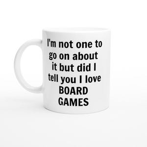 Funny Board Games Mug – Custom Coffee Cup for Gamers, Board Game Lover Gift, Handmade Ceramic Mug for Birthday or Christmas, Puzzle Mug