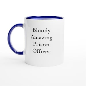 Taza divertida para funcionario de prisiones – Regalo para funcionario de prisiones