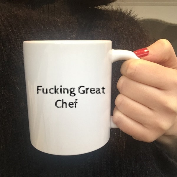 Chef Mug, Chef Gift, Fathers Day Gift, Funny And rude, Foodie Gift, Kitchen Apron,Culinary Student,loves to Cook,coffee Cup, chef coffee mug