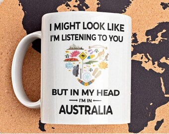 Funny Australia Coffee Mug – Aussie Gift, Vacation Souvenir