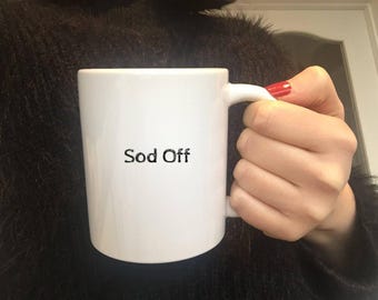 くそっ、出て行け！マグカップ：面白い失礼なコーヒーカップ、皮肉たっぷりの悪態ギフト