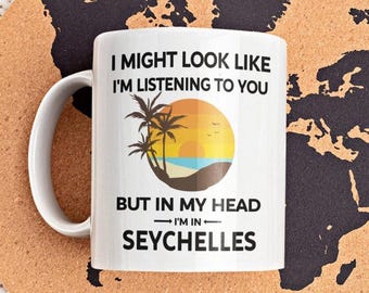 Seychelles Mug: Funny Island Coffee Cup, Tropical Travel Gift