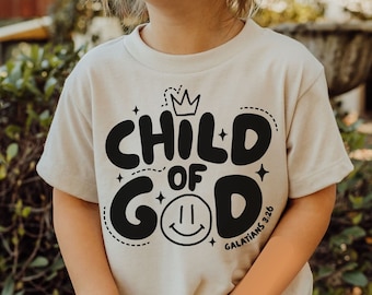 Child of God Kids Tshirt SVG, Christian Shirts Cut File For Boys, Biblical Toddler Tee Design, Kids Jesus Saves Bro Png, Bible Verse PNG