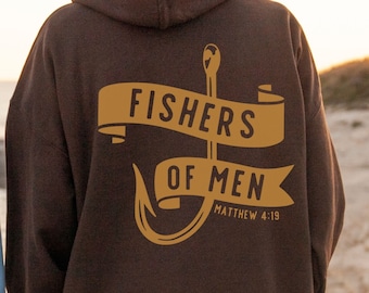 Fishers of Men Shirt SVG, Followers of Jesus Clipart, Matthew Quote SVG, Boho Christian Png, PNG for Christian Men, Commercial Use
