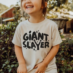 Giant Slayer Tshirt SVG, Christian Shirts Cut File For Body, Biblical Toddler Tee Design, Jesus Saves Bro Sublimation, Kids Bible Verse PNG