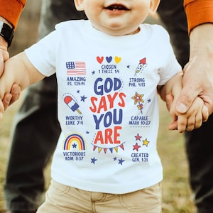 God Says You Are 4th of July svg, Christian Kids 4th of July Sublimation, Retro Independence Day PNG, There is Freedom Boys Shirt png