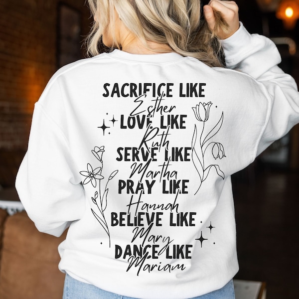 Woman of the Bible Hoodie Design svg, Retro Christian Sublimation, Bible Affirmation PNG, Dear Person Design, Godly Woman png,Commercial Use