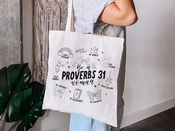 Retro Bible Study Bag Cut File, Boho Christian Tote Bag png, Be a Proverbs 31 Woman svg, Church Bag png Download, Pink Bow Bible Quote png