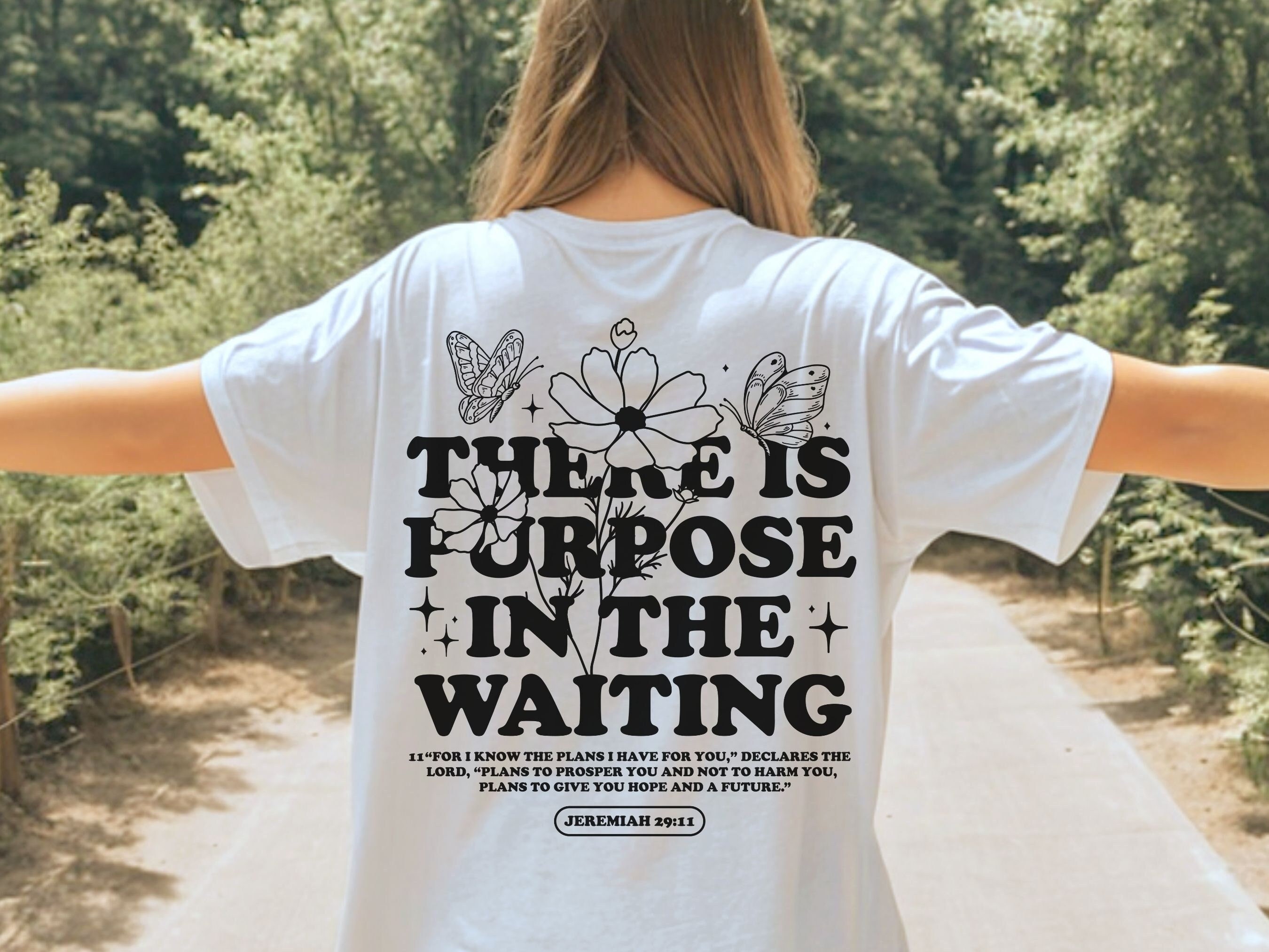 There is Purpose in the Waiting Shirt svg, Retro Christian Sublimation, Bible Affirmation PNG, Living Proof Loving God png, Commercial Use