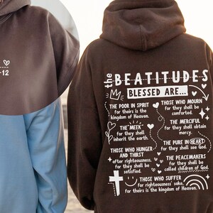 The Beatitudes Bible Design Svg, Bible Verse Sublimation, Retro Bible ...