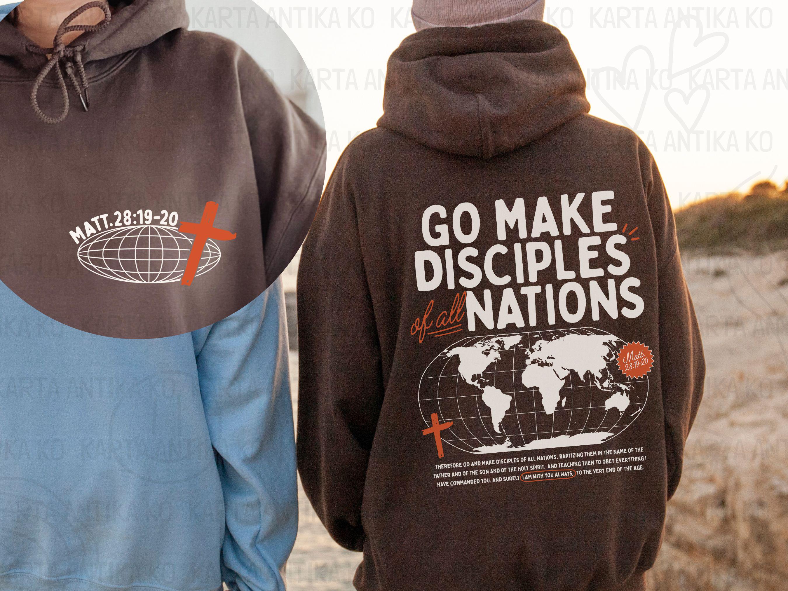 Go Make Disciples Design Svg, Retro Christian Father Sublimation ...