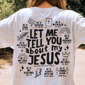 Retro Pozwól mi opowiedzieć Ci o moim Jezusie svg, chrześcijańska sublimacja streetwear, koszulka Doodle Bible PNG, bluza z kapturem Faith God png, użycie komercyjne